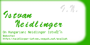 istvan neidlinger business card